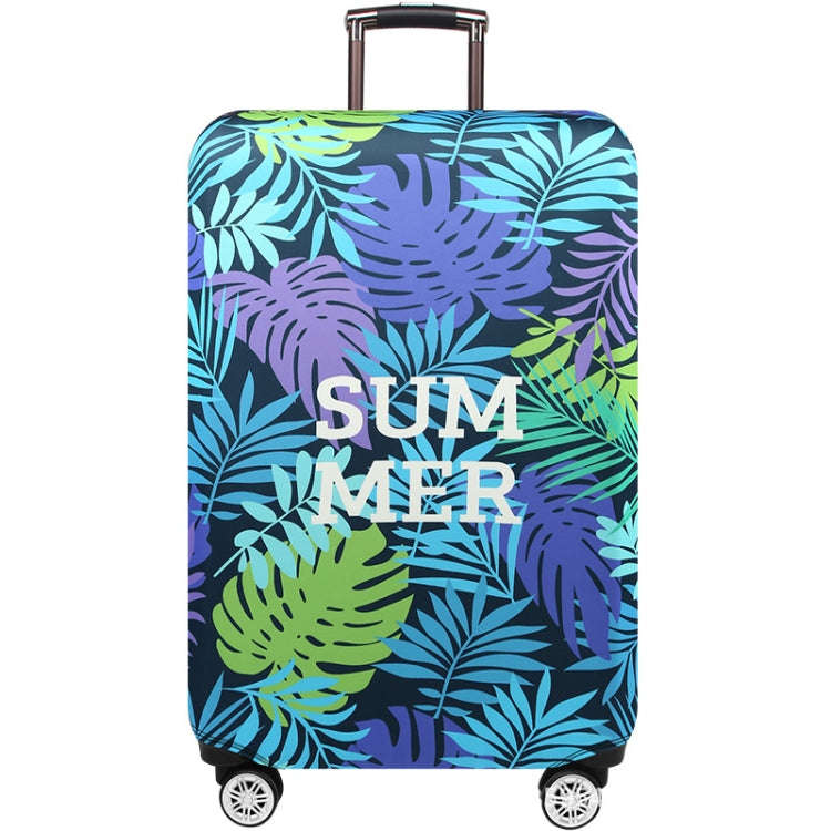 Thickened Wear-resistant Stretch Elastic Luggage Dust Cover, Size: L(Tropical Palm)