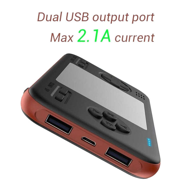416 Pocket Console Portable Color Screen 8000mAh Rechargeable Game Machine(White Orange)
