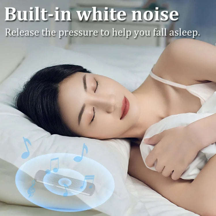 Soundproof Painless Bone Conduction Sleep Speaker Portable White Noise Sleeping Aid(White)
