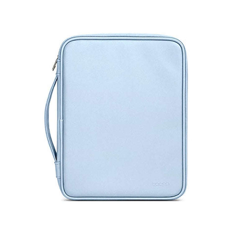 Baona BN-Q015 Leather Waterproof Shock Absorbing Handheld Tablet Bag, Size: 10.9 inches(Blue)