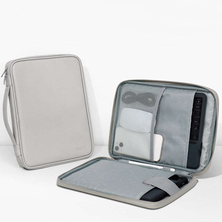 Baona BN-Q015 Leather Waterproof Shock Absorbing Handheld Tablet Bag, Size: 10.9 inches(Blue)