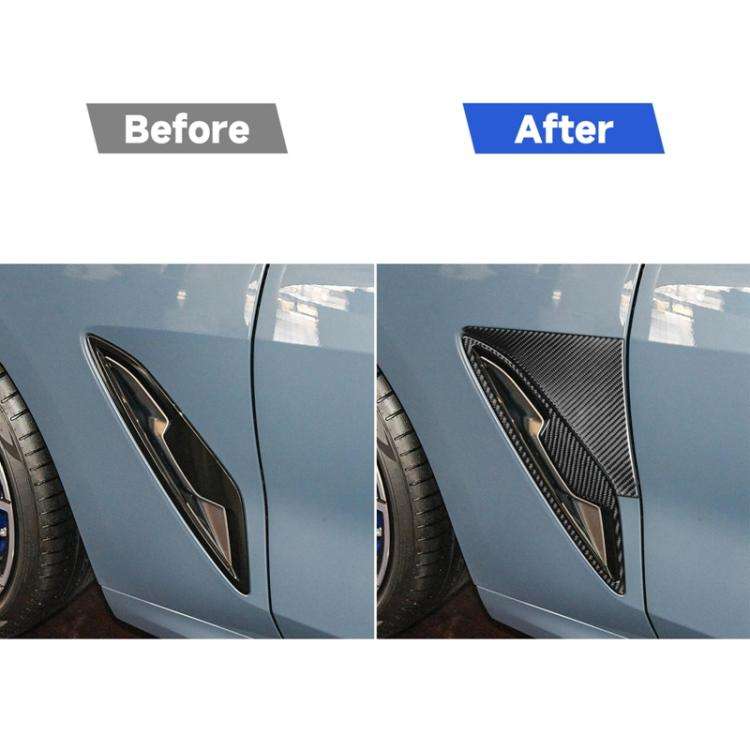 For 2019-2024 BMW 8 Series G14 4pcs /Set Universal Front Fender Stickers(Black)