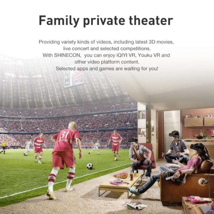 VR Shinecon 3D VR Glasses With Headphones