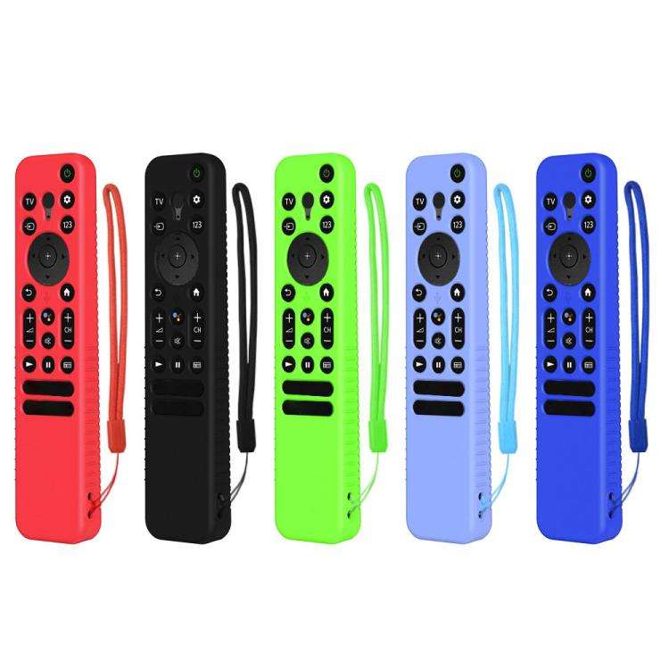 Y56 Voice Remote Silicone Anti-Fall Protective Case For Sony RMF-TX800U/C/P/T/900U(Blue)