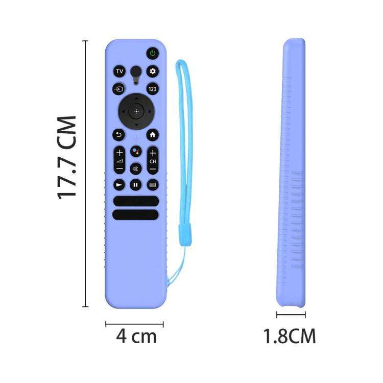 Y56 Voice Remote Silicone Anti-Fall Protective Case For Sony RMF-TX800U/C/P/T/900U(Blue)
