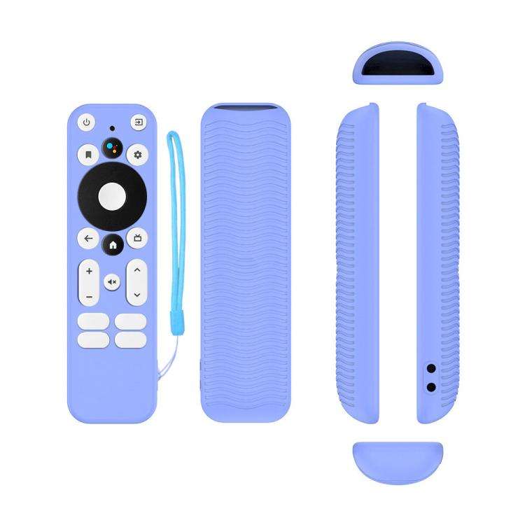 For ONN Android TV 4K UHD Streaming Device Y55 Anti-Fall Silicone Remote Control Cover(Luminous B...