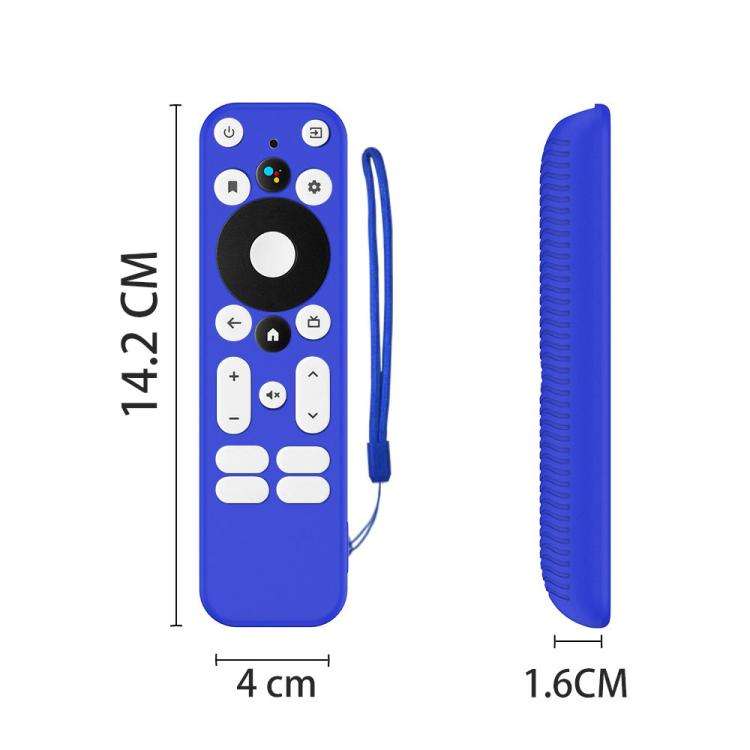 For ONN Android TV 4K UHD Streaming Device Y55 Anti-Fall Silicone Remote Control Cover(Black)