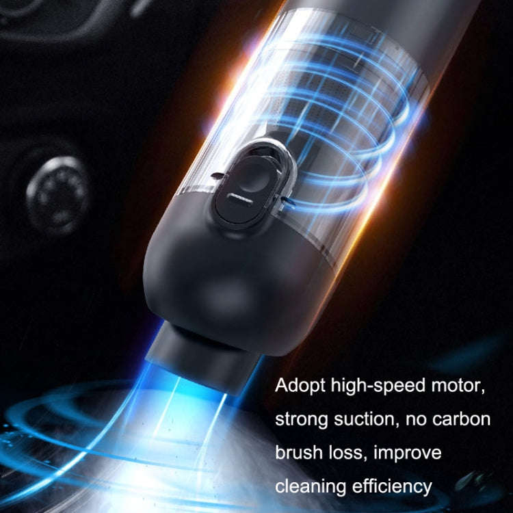P03 16000Pa Strong Suction High Power Portable Handheld Wireless Car Vacuum Cleaner(Silver White)