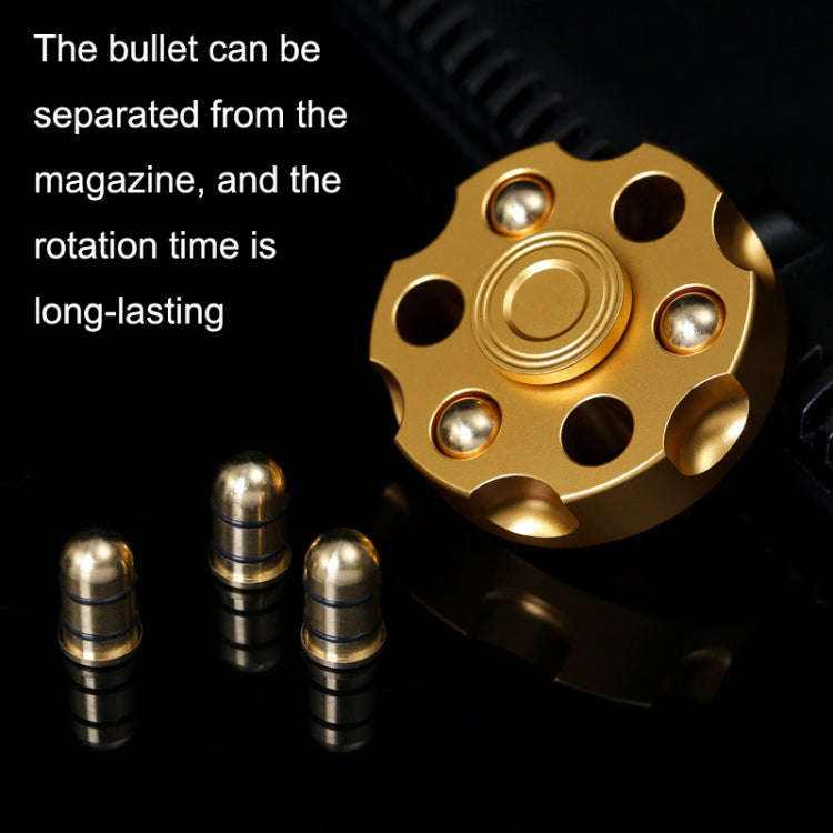 EDC Removable Fingertip Spinner Revolver Clip Pure Brass Stress Relief Toys(Silver)