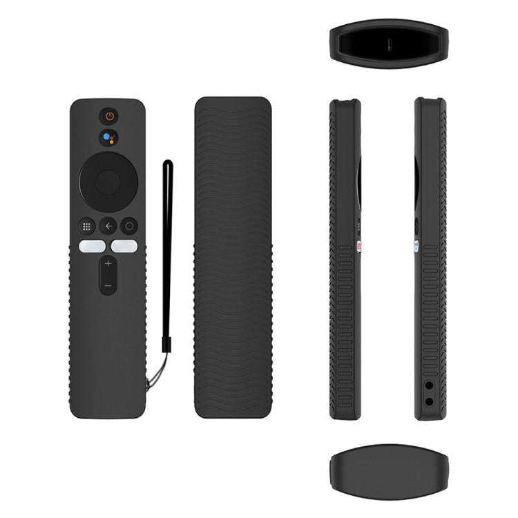 For Xiaomi 4K TV Stick Y48 Remote Control Anti-Drop Silicone Protective Cover(Black)