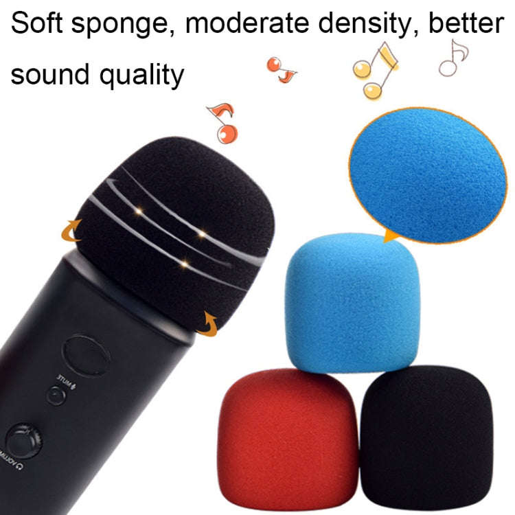 For Blue Yeti Pro Anti-Pop and Windproof Sponge/Fluffy Microphone Cover, Color: Black Sponge