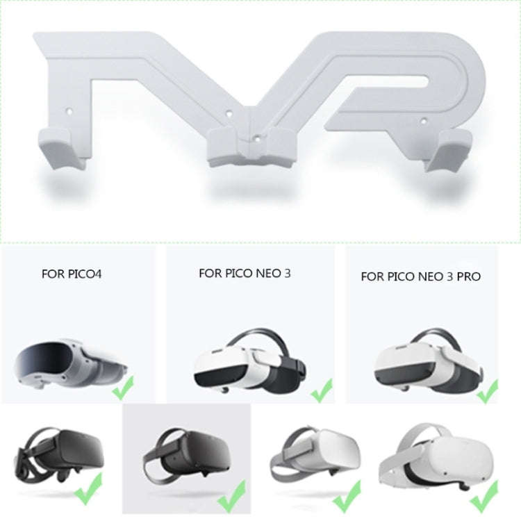 Wall Bracket Display Stand For Quest 2/Pico Neo 3/Pico 4/Pro VR Accessories(White)