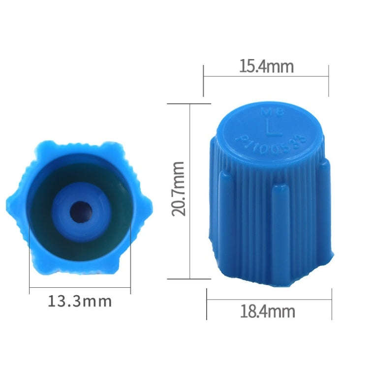 20pcs Automobile Air Conditioning Valve Plastic Dust Cap(High Pressure)