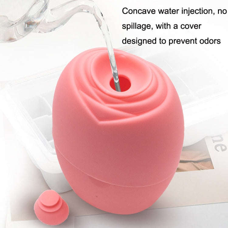 2pcs L-03-01 Face Ice Apparatus Massage Ice Roller Beauty Makeup Silicone Face Ice Tray(Olive Gre...