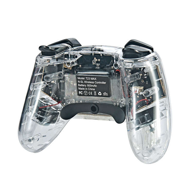 For Switch Pro Wireless Bluetooth Gamepad With LED Light Wake Up Function(Transparent)