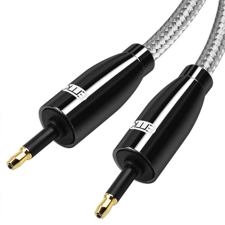 EMK QH4.0 Mini Toslink 3.5mm Interface SPDIF Audio Fiber Optical, Length: 2m(Black)