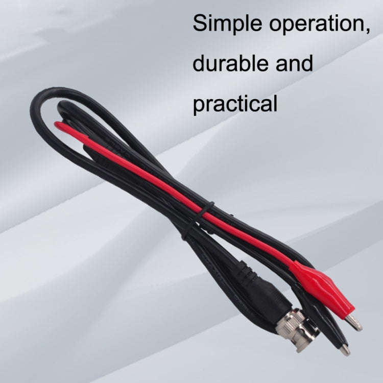 2pcs BNC To 2 x Crocodile Clips Double Head Coaxial Cable Video Cable, Length: 0.5m