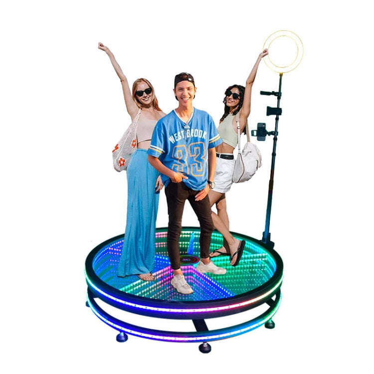 80cm 360 Photo Booth Electric Rotating Small Stage For Parties and Weddings