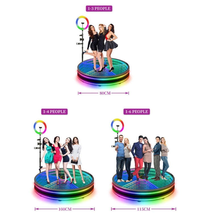 80cm 360 Photo Booth Electric Rotating Small Stage For Parties and Weddings