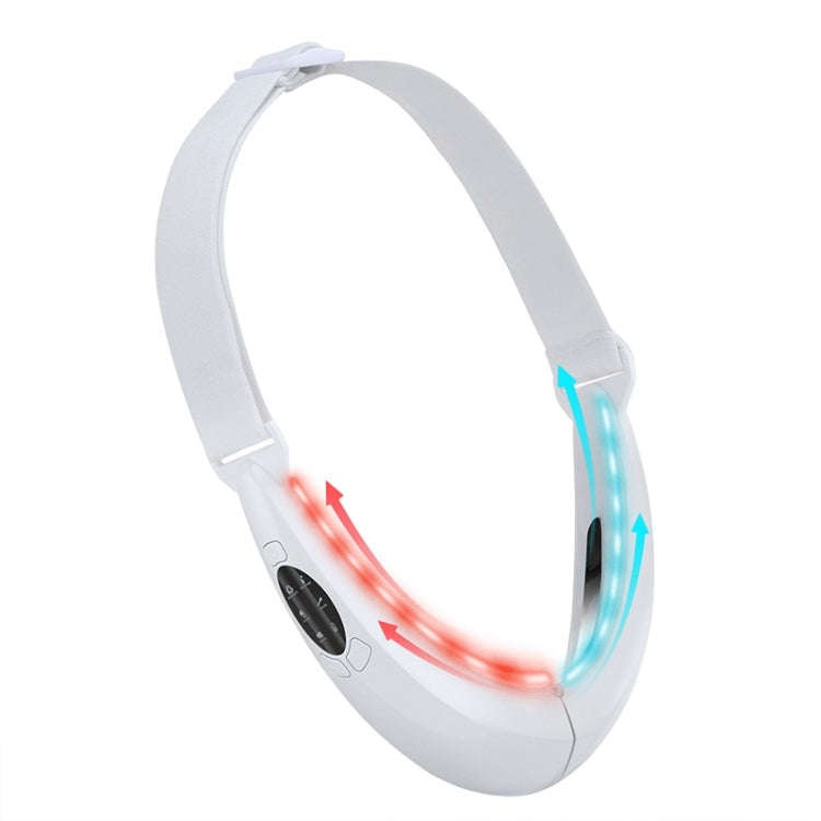 106892 EMS Microcurrent Red and Blue Light Massage Face-Lifting Instrument(White)