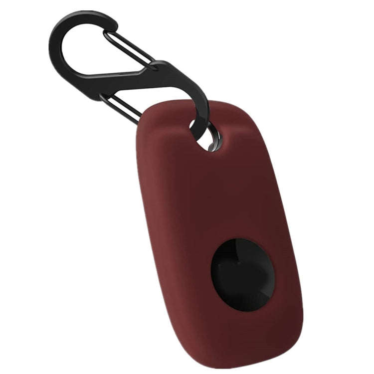 For Tile Mate Pro Tracker Silicone Case One-piece Design Protective Cover(Wine Red)