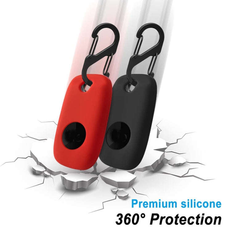 For Tile Mate Pro Tracker Silicone Case One-piece Design Protective Cover(White)