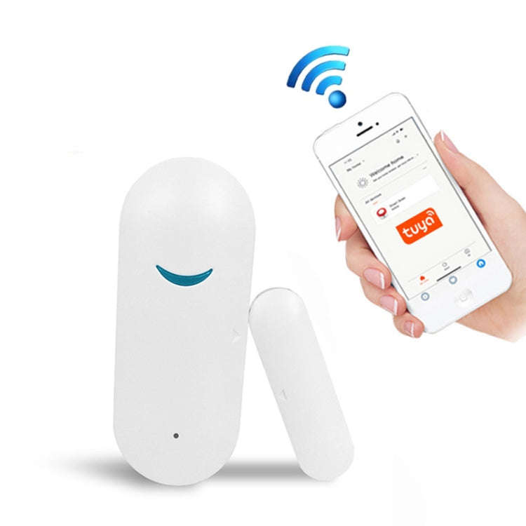 Tuya WiFi Door Magnetic Sensor Remote Intelligent Linkage Doors Windows Switch Anti-alarm APP Rem...