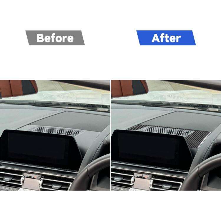 For 2019-2024 BMW 8 Series G14 Right-hand Drive Dashboard Speaker Frame Sticker(Black)