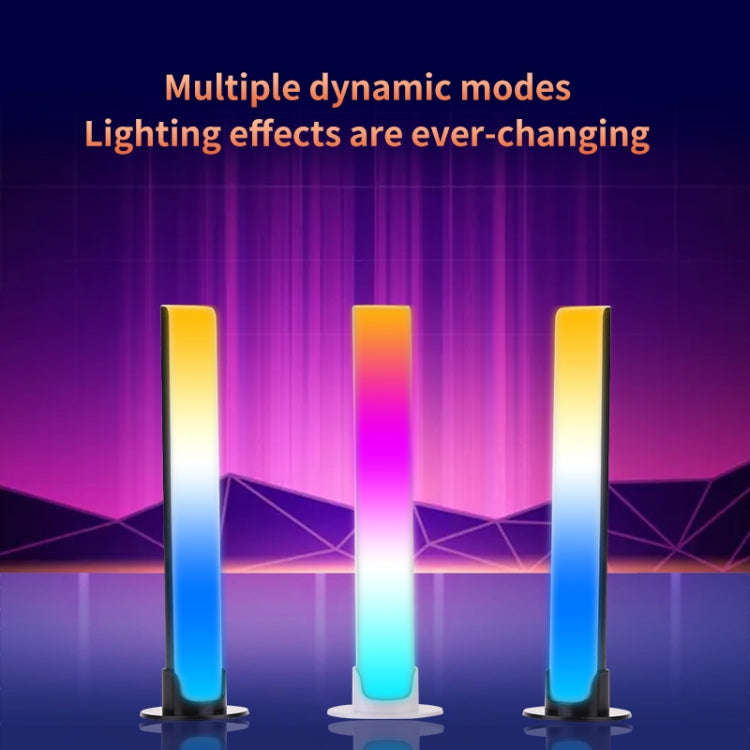 RGB Sound-controlled Rhythmic Response Lights Music Ambient LED Pick-up Lights Charging(Upgrade+A...
