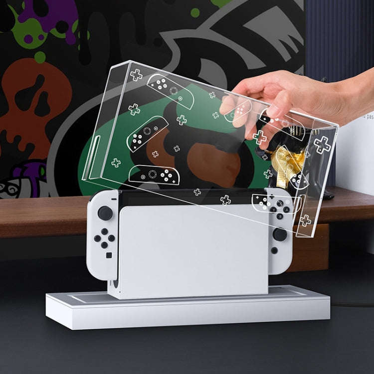 035 for Nintendo Switch/Oled Game Console Display Dustproof Cover, Spec: White Label