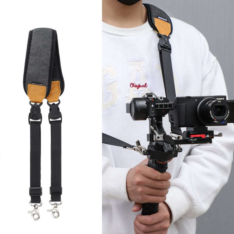 For DJI RS3 Mini Sunnylife RO-GS560 Lanyard Handheld Gimbal Double Buckle Comfortable Shoulder St...
