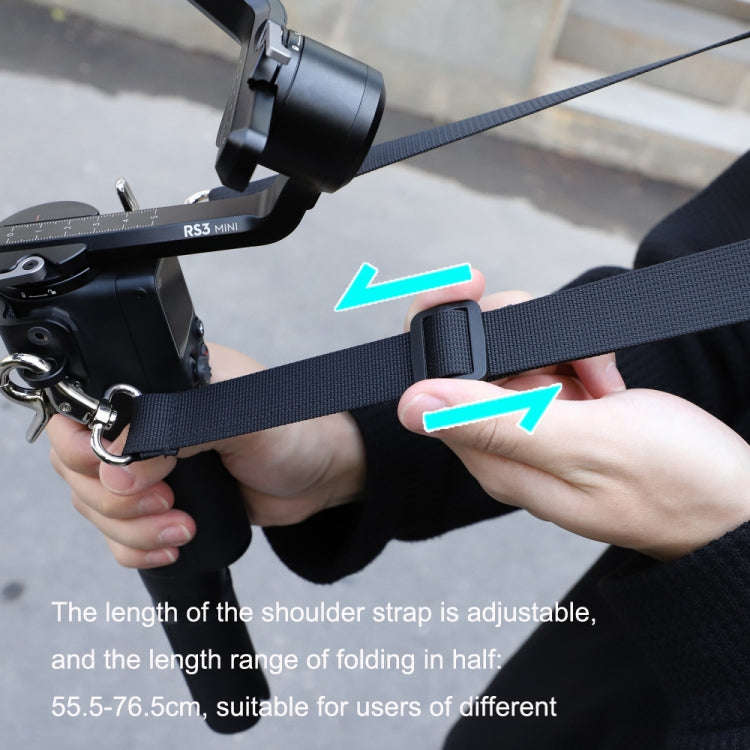 For DJI RS3 Mini Sunnylife RO-GS560 Lanyard Handheld Gimbal Double Buckle Comfortable Shoulder St...