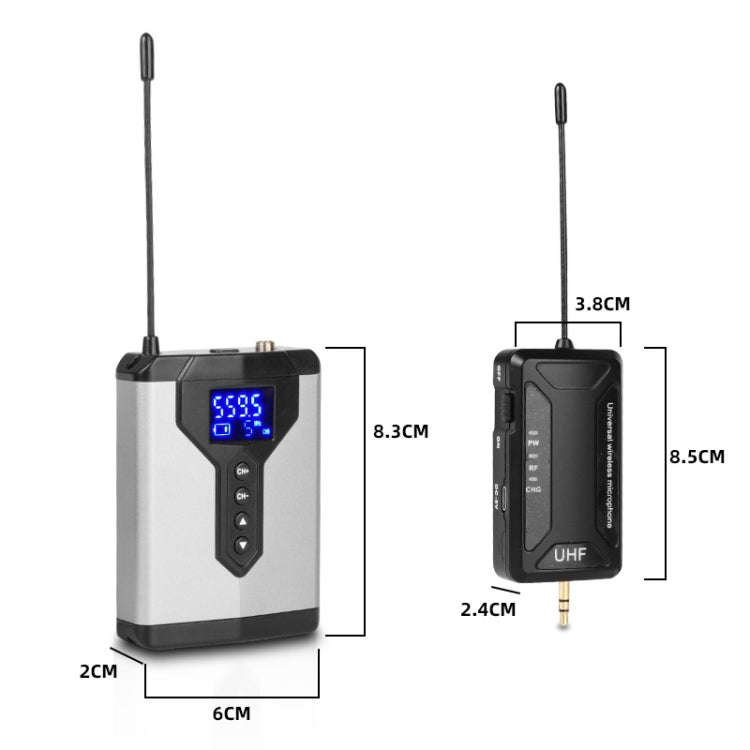 Q6 1 Drag 2 Wireless Lavalier With Stand USB Computer Recording Microphone Live Phone SLR Lavalie...