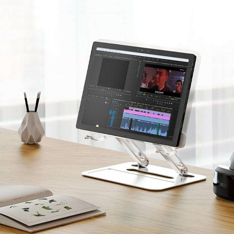 Aluminum Alloy + Acrylic Reading Rack Desktop Liftable Tablet PC Holder,Sepc: C Type