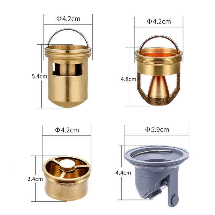8x30cm Extended Full Copper Strip Floor Drain, Style: K8034 Chrome Plated+Copper Self Seal
