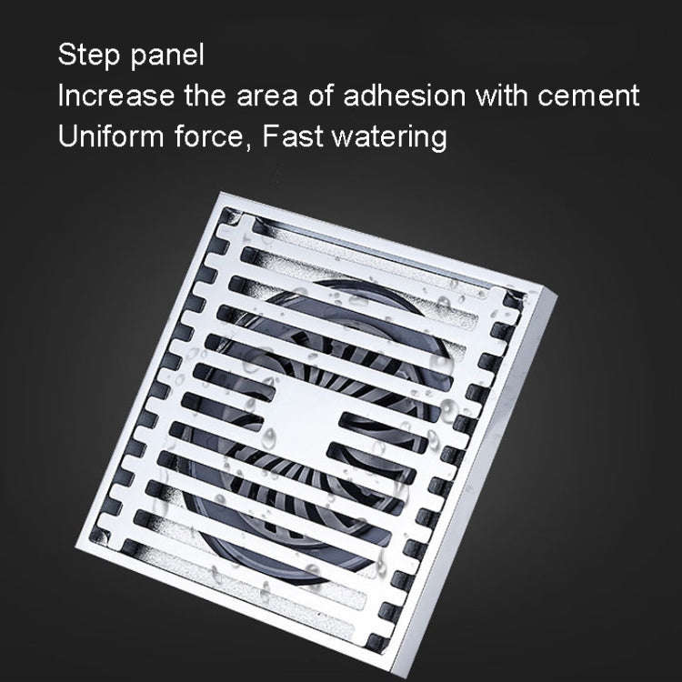 Full Copper Odor Proof Floor Drain, Style: K7004 Chrome Plated Dual Use+Straight Row