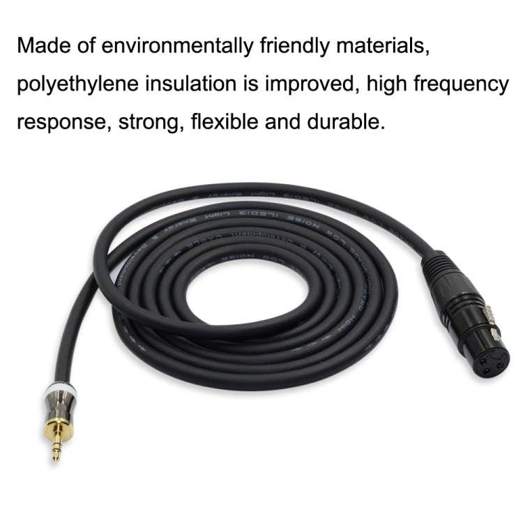 3.5mm To Caron Female Sound Card Microphone Audio Cable, Length: 3m