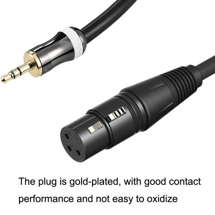 3.5mm To Caron Female Sound Card Microphone Audio Cable, Length: 10m
