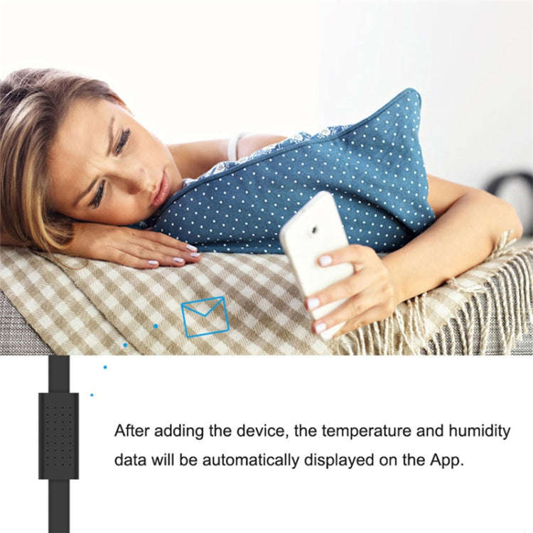 HTS2 Temperature And Humidity Smart Sensor For Bestcon RM4 Pro / RM4 Mini(Black)
