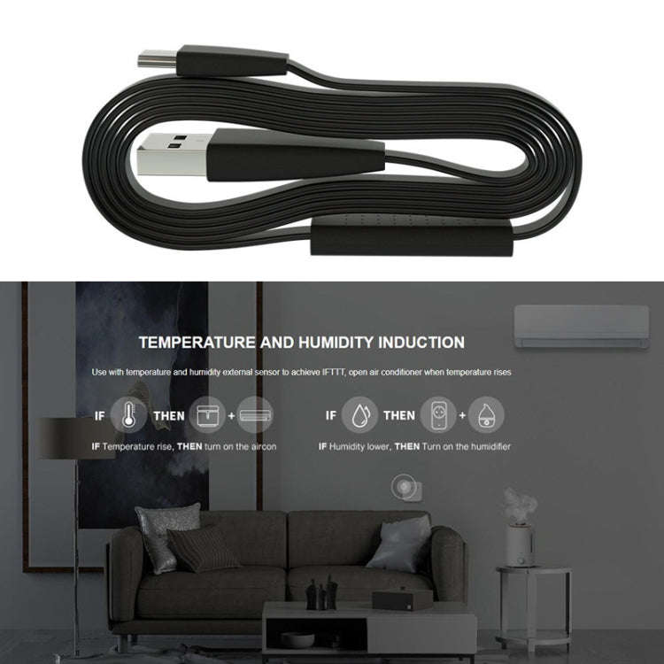HTS2 Temperature And Humidity Smart Sensor For Bestcon RM4 Pro / RM4 Mini(Black)