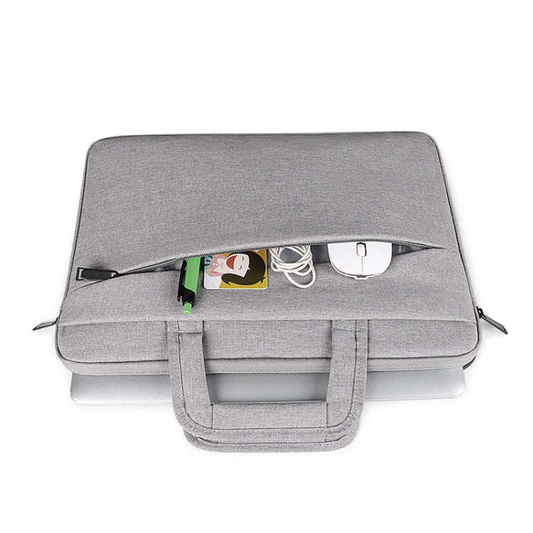 ST03 Waterproof Laptop Storage Bag Briefcase Multi-compartment Laptop Sleeve, Size: 15.6 inches(P...