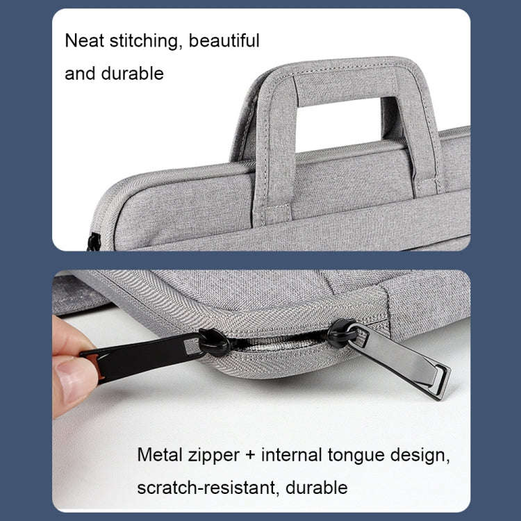 ST03 Waterproof Laptop Storage Bag Briefcase Multi-compartment Laptop Sleeve, Size: 15.6 inches(P...