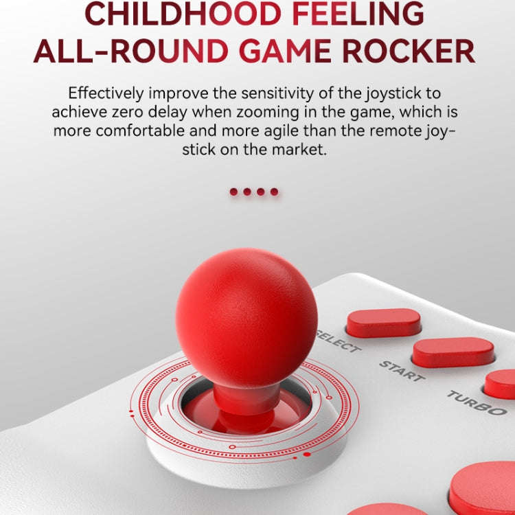 Y01 Bluetooth Wireless 2.4G Joystick Gamepad(White Black)