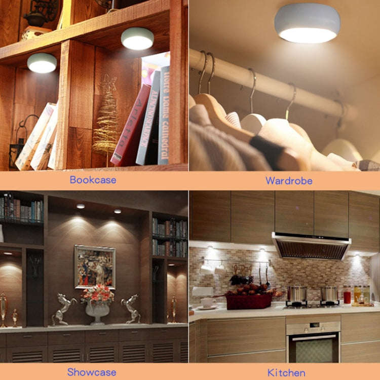Ambience Pat Light Bedside Eye Protection Night Light, Color: RGBW Color Light Charging(6pcs With...