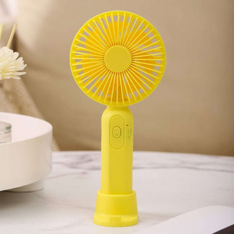 M9 Handheld Mini Fan Outdoor USB Charging Desktop Fan 2500mAh(Yellow)