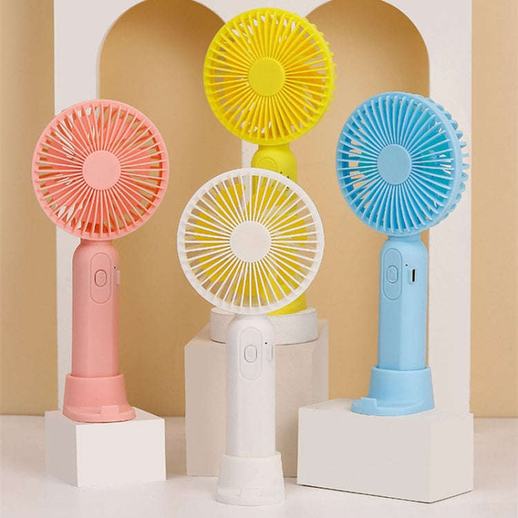 M9 Handheld Mini Fan Outdoor USB Charging Desktop Fan 2500mAh(Yellow)