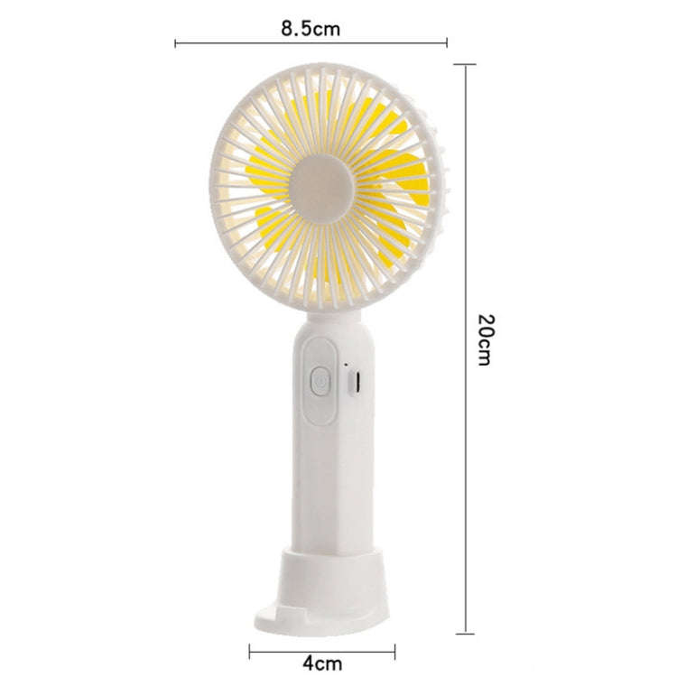M9 Handheld Mini Fan Outdoor USB Charging Desktop Fan 2500mAh(Yellow)
