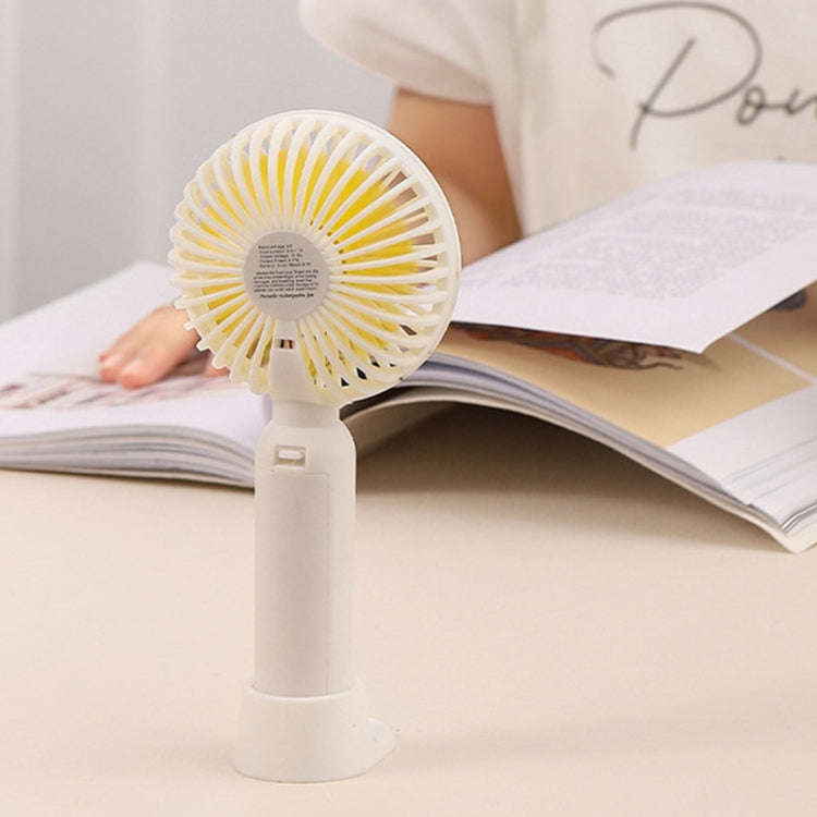 M9 Handheld Mini Fan Outdoor USB Charging Desktop Fan 2500mAh(Yellow)
