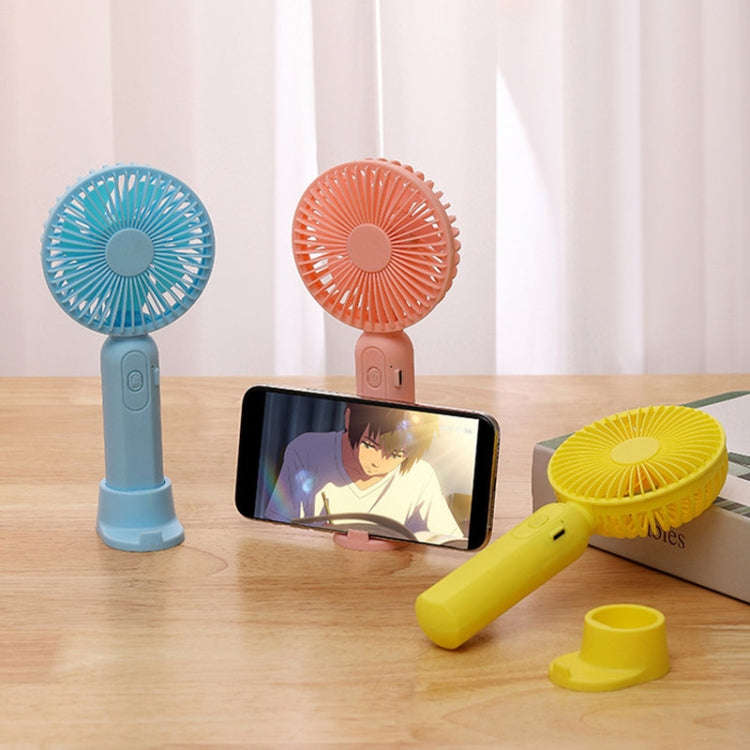 M9 Handheld Mini Fan Outdoor USB Charging Desktop Fan 2500mAh(Yellow)