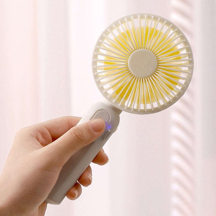 M9 Handheld Mini Fan Outdoor USB Charging Desktop Fan 2500mAh(Yellow)